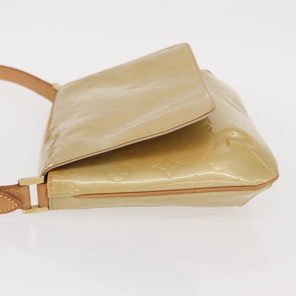 LOUIS VUITTON Monogram Vernis Thompson Street Bag Beige M91301 LV Auth BA9429