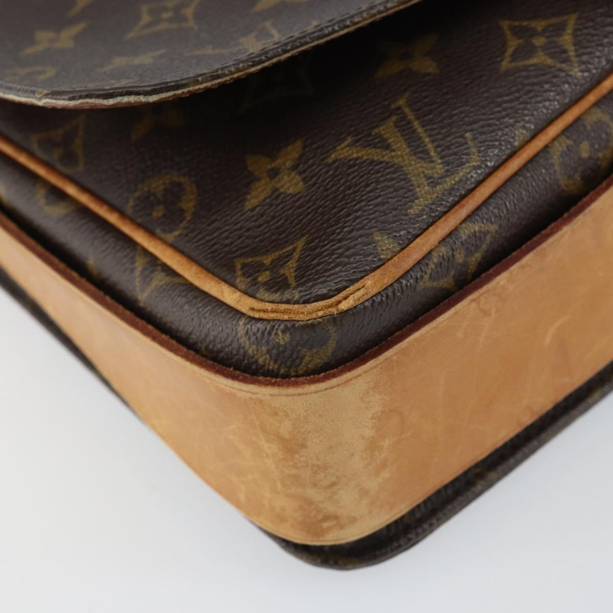 LOUIS VUITTON Monogram Cartouchiere GM Shoulder Bag M51252 LV Auth BA9433
