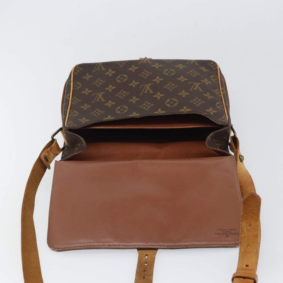 LOUIS VUITTON Monogram Cartouchiere GM Shoulder Bag M51252 LV Auth BA9433