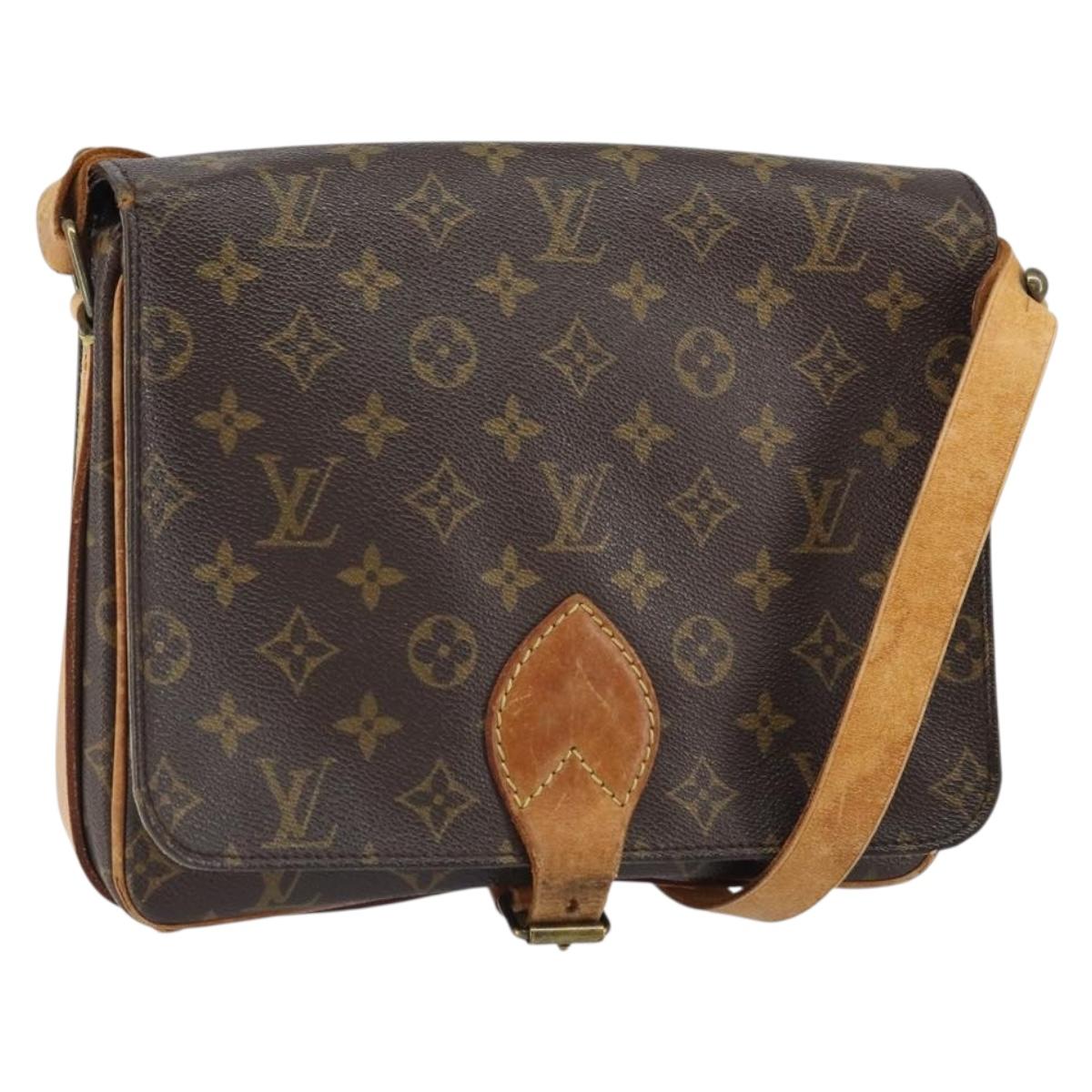 LOUIS VUITTON Monogram Cartouchiere GM Shoulder Bag M51252 LV Auth BA9433