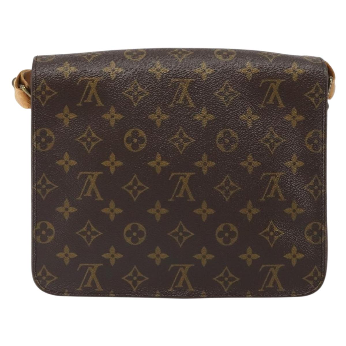 LOUIS VUITTON Monogram Cartouchiere GM Shoulder Bag M51252 LV Auth BA9433