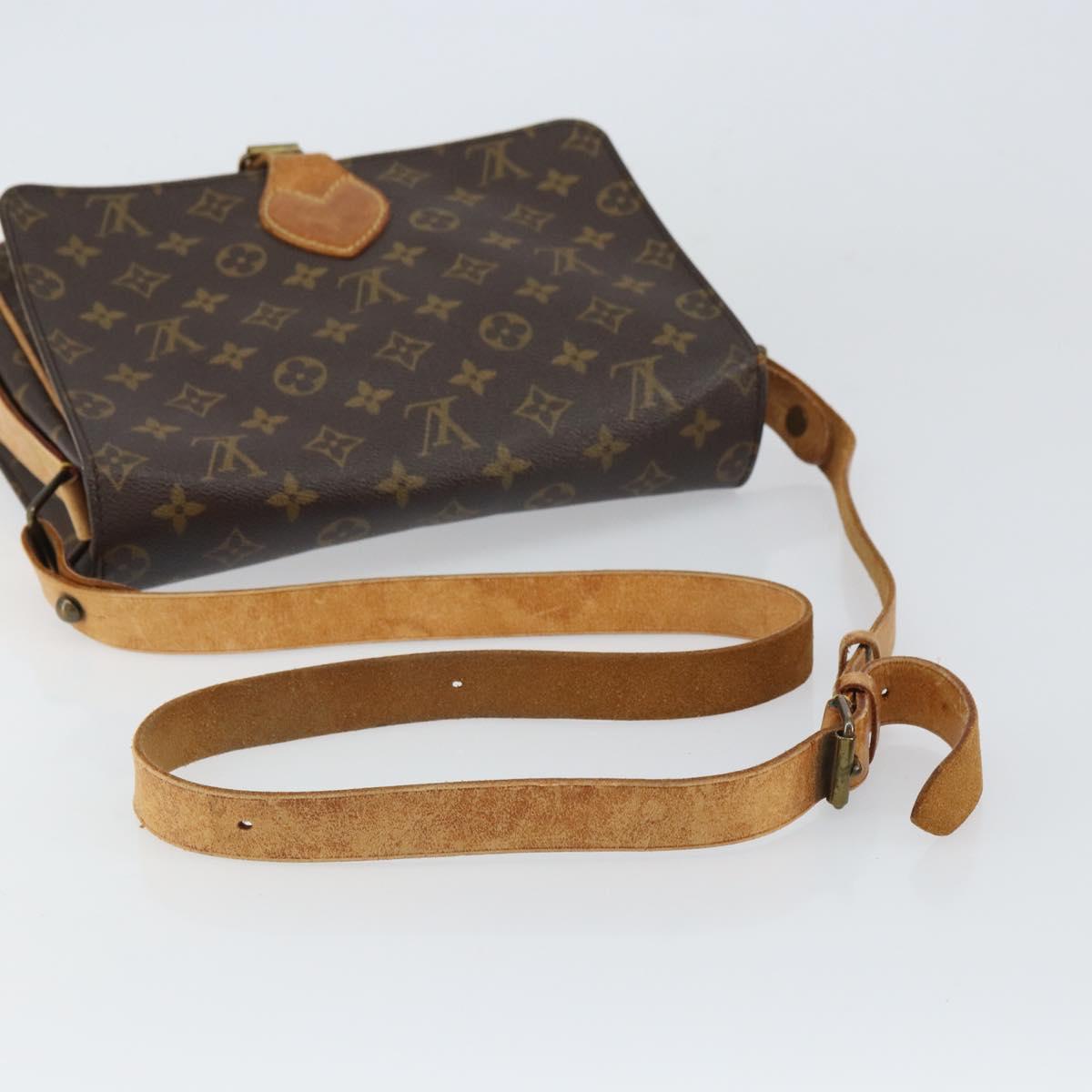 LOUIS VUITTON Monogram Cartouchiere GM Shoulder Bag M51252 LV Auth BA9433