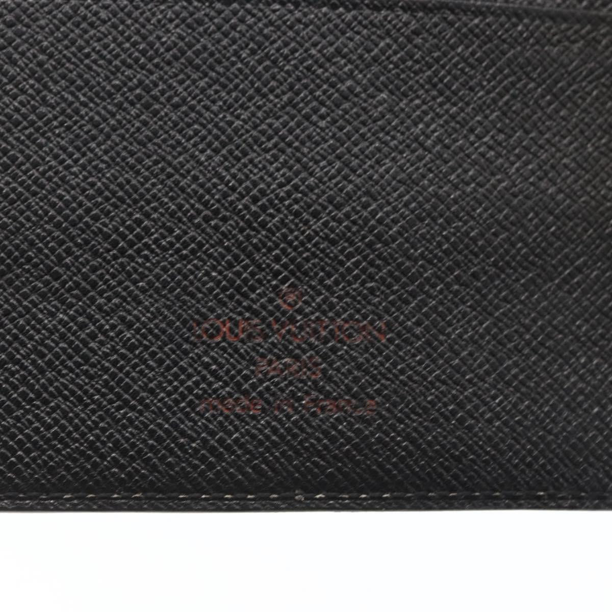 LOUIS VUITTON Epi Agenda MM Day Planner Cover Black R20042 LV Auth BA9435