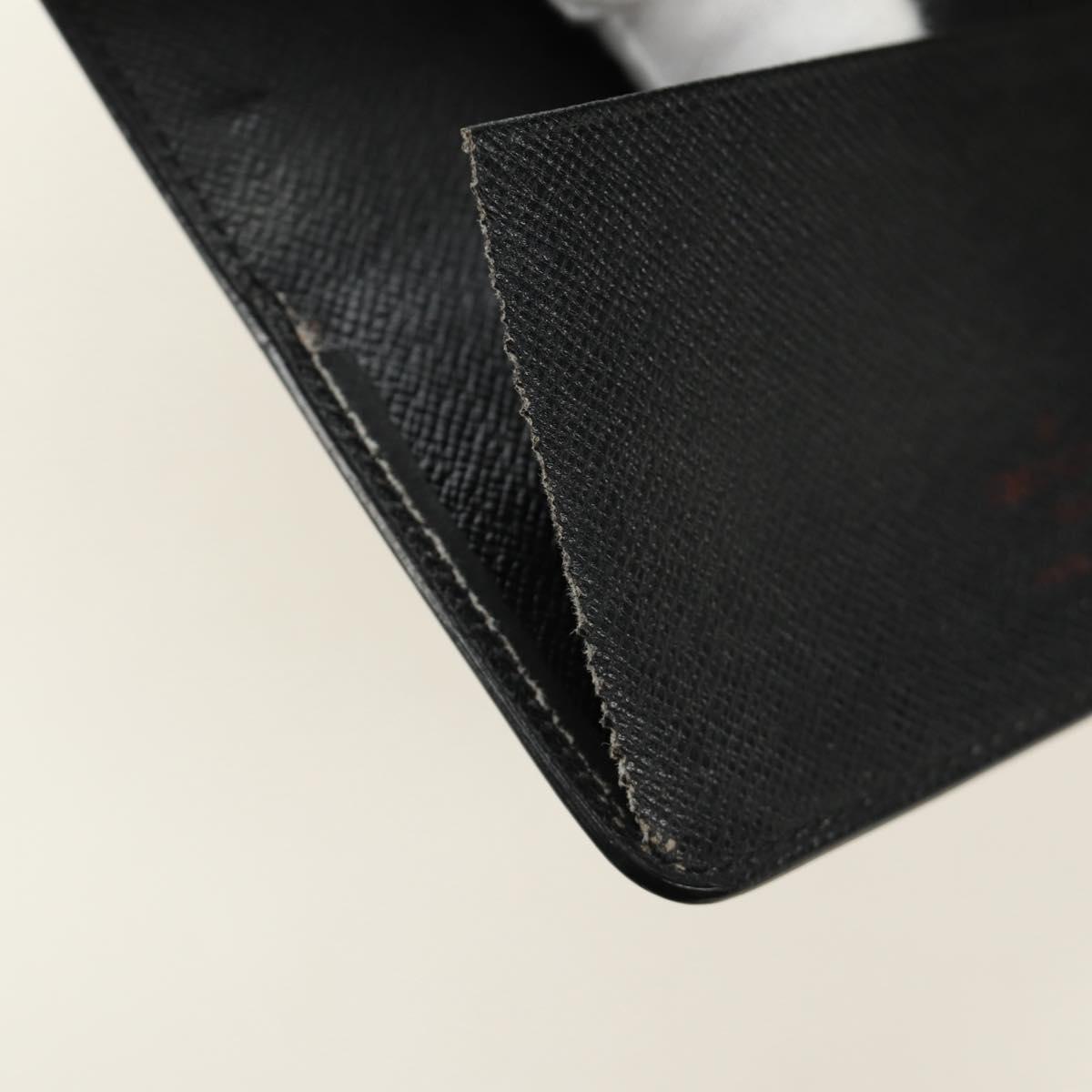 LOUIS VUITTON Epi Agenda MM Day Planner Cover Black R20042 LV Auth BA9435