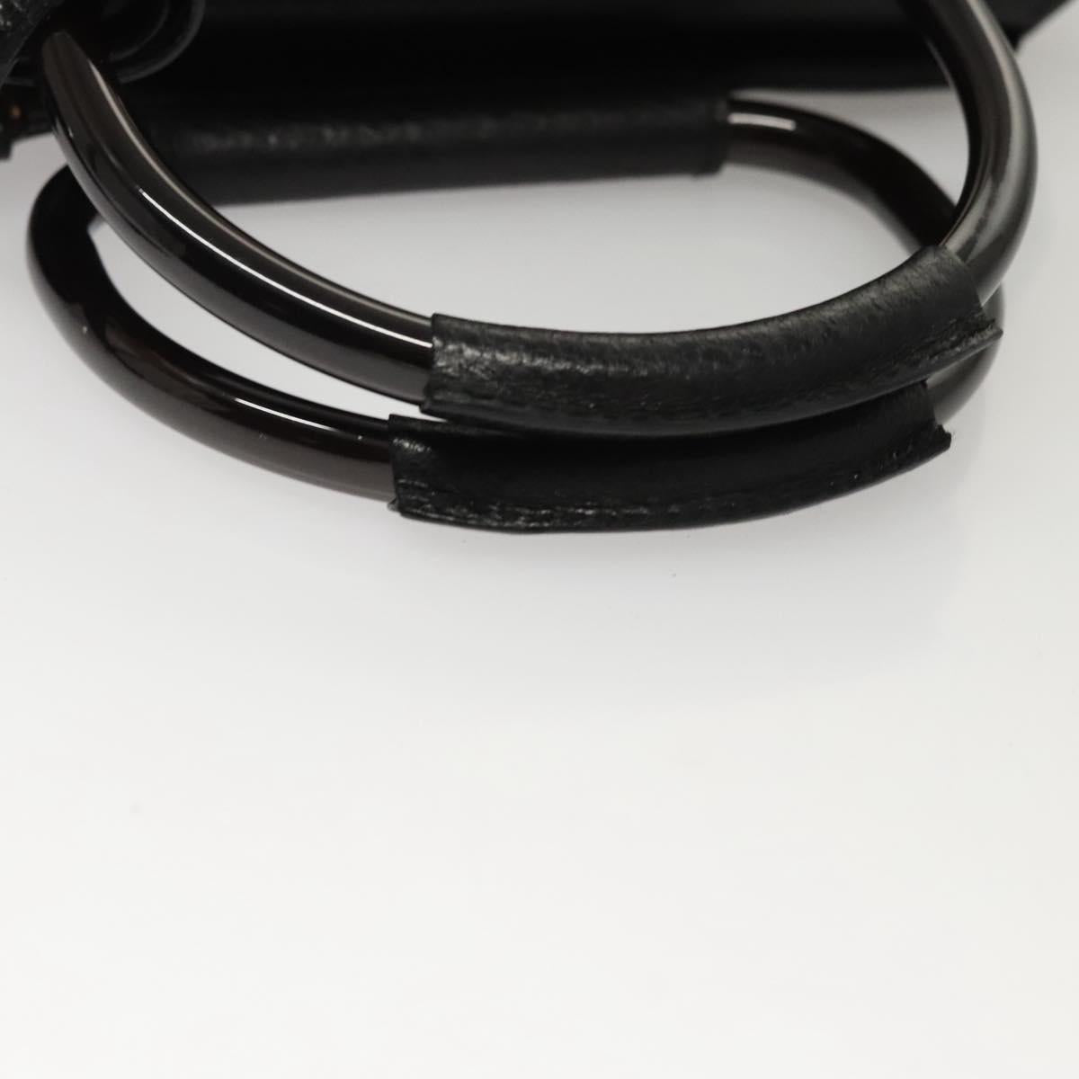 GUCCI Hand Bag Leather Black 000 2058 0308 6 Auth BA944