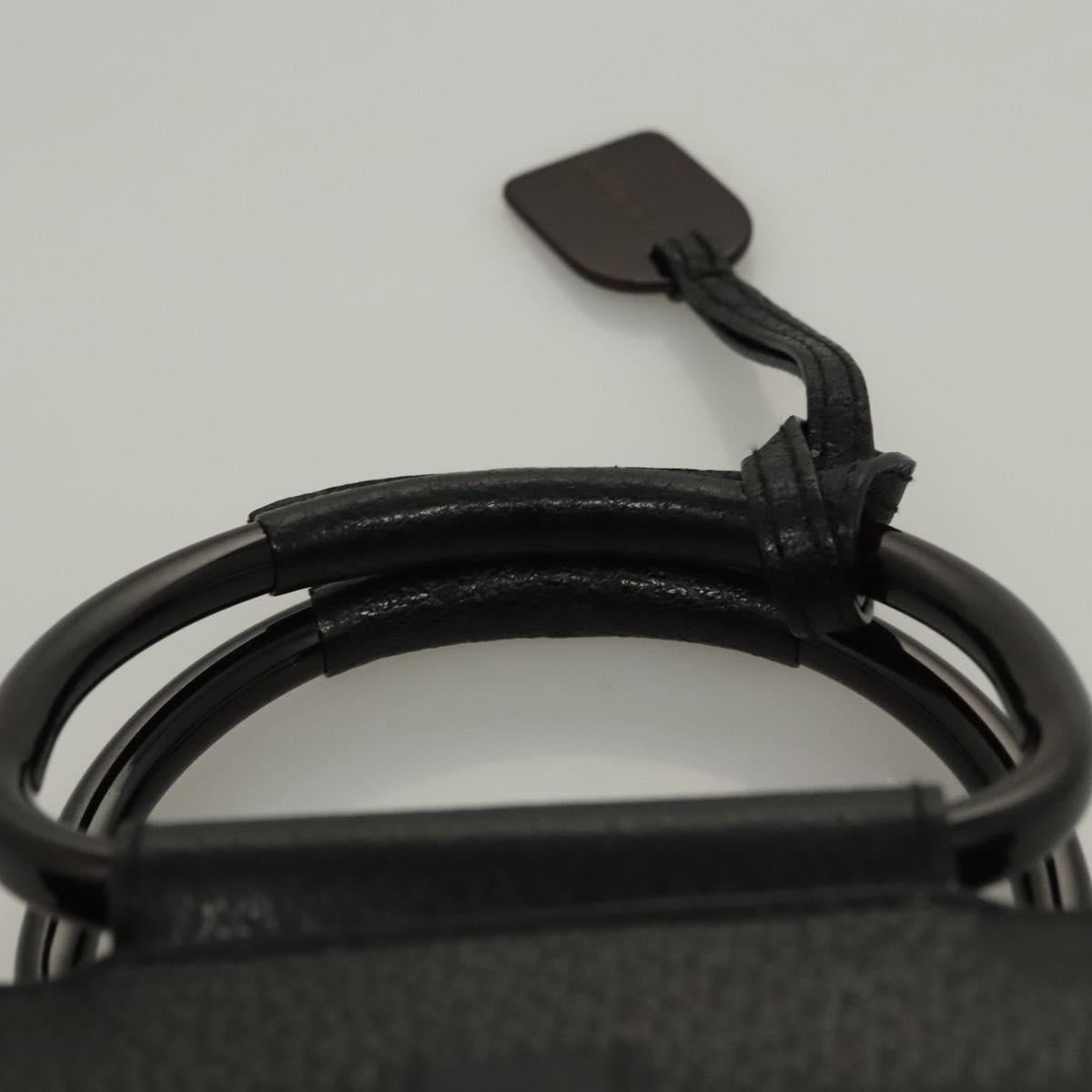 GUCCI Hand Bag Leather Black 000 2058 0308 6 Auth BA944
