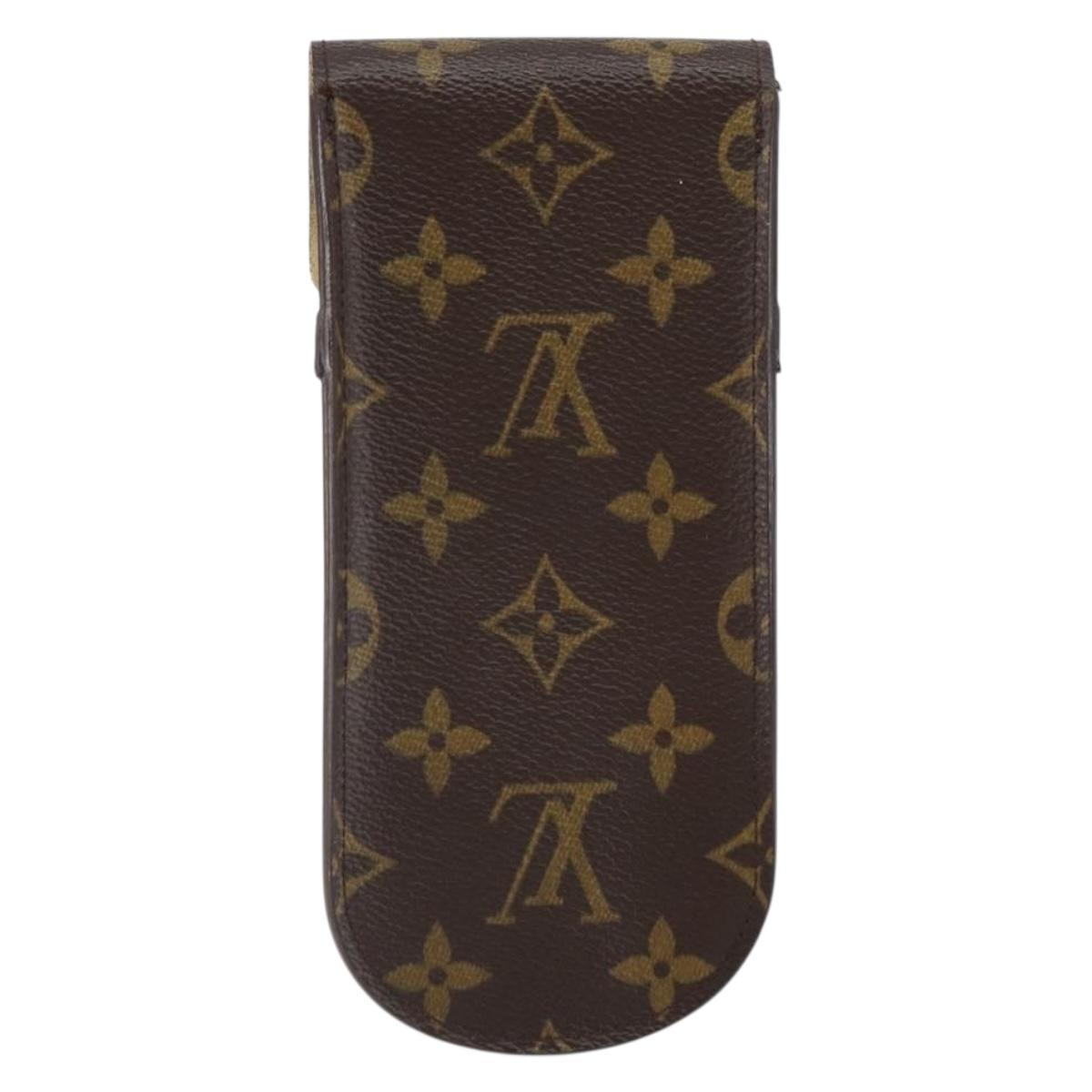 LOUIS VUITTON Monogram Etui Stilo Pen Case M62990 LV Auth BA9442