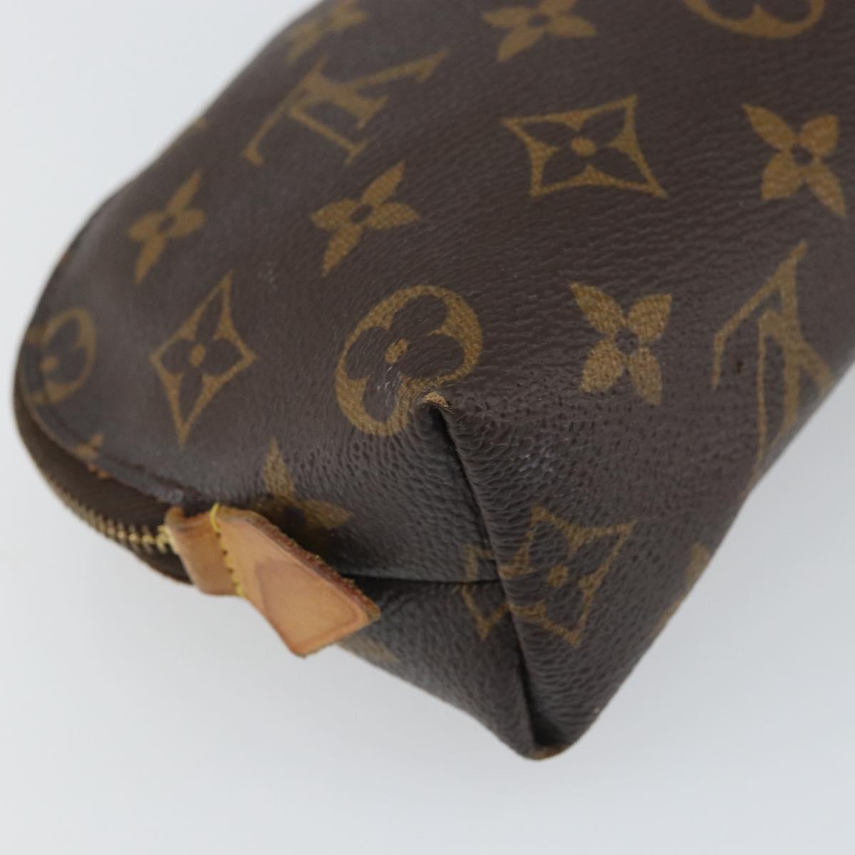 LOUIS VUITTON Monogram Pochette Cosmetic PM Pouch M43998 LV Auth BA9444