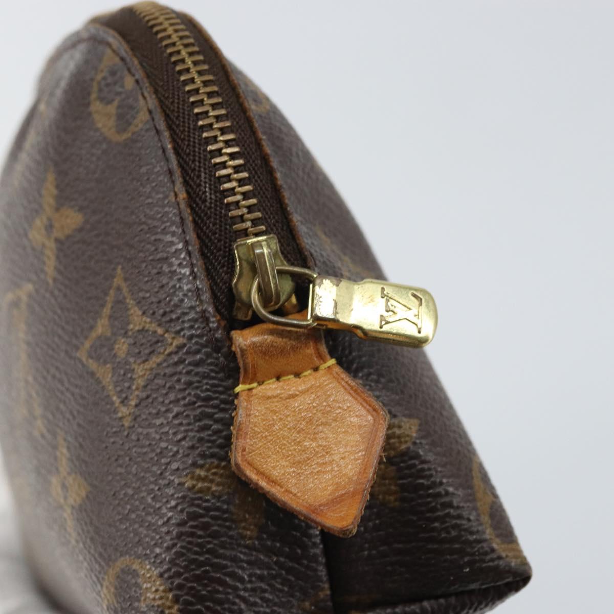 LOUIS VUITTON Monogram Pochette Cosmetic PM Pouch M43998 LV Auth BA9444