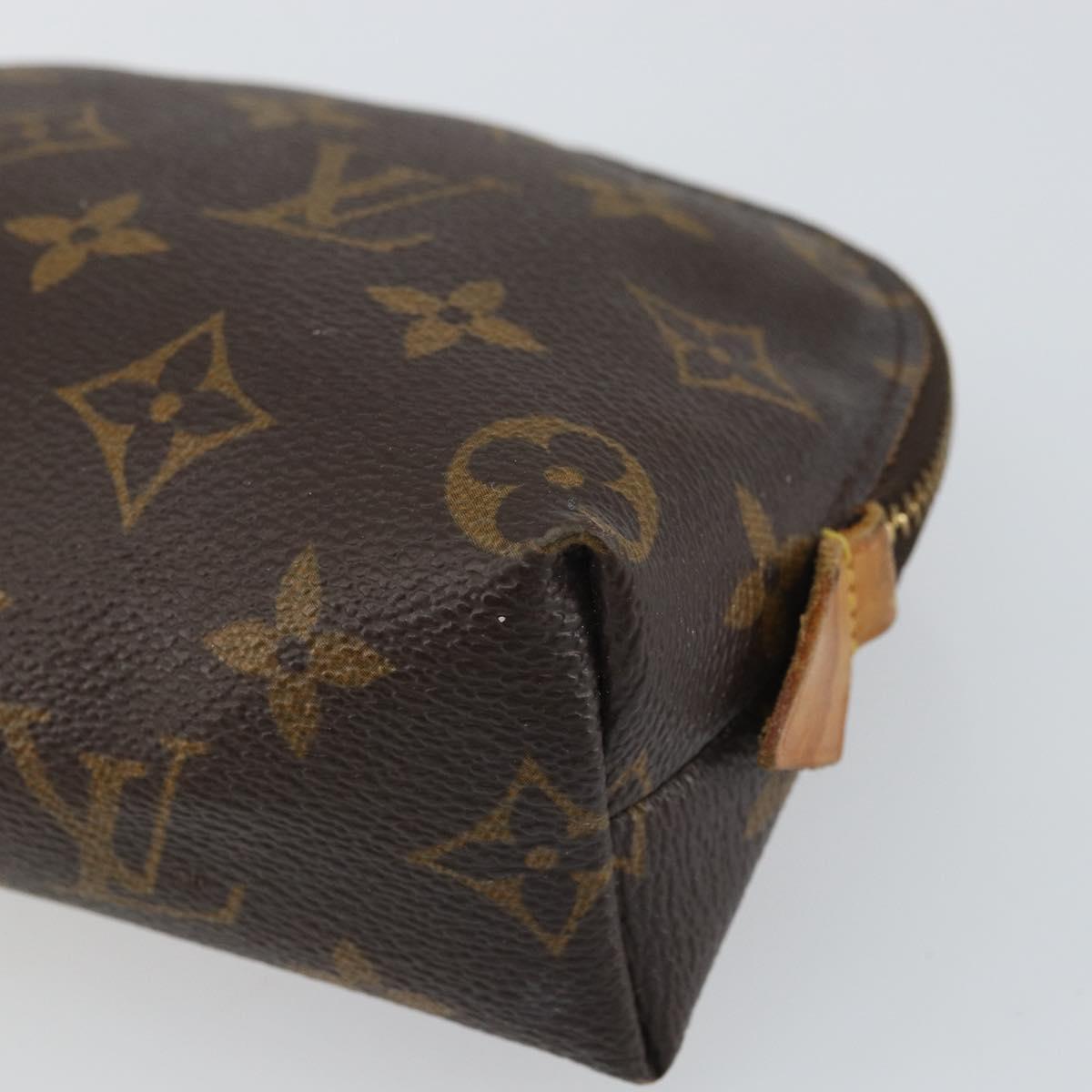 LOUIS VUITTON Monogram Pochette Cosmetic PM Pouch M43998 LV Auth BA9444
