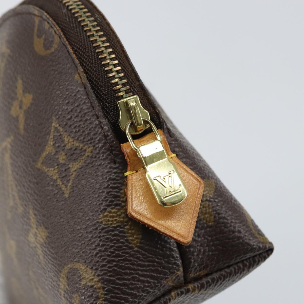 LOUIS VUITTON Monogram Pochette Cosmetic PM Pouch M43998 LV Auth BA9445