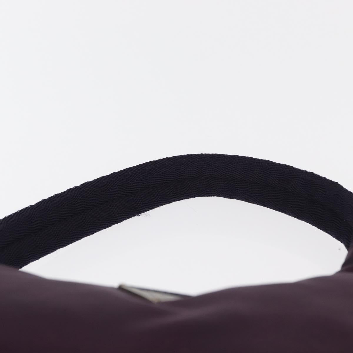 PRADA Accessory Pouch Nylon Purple Silver Auth BA9459SAV