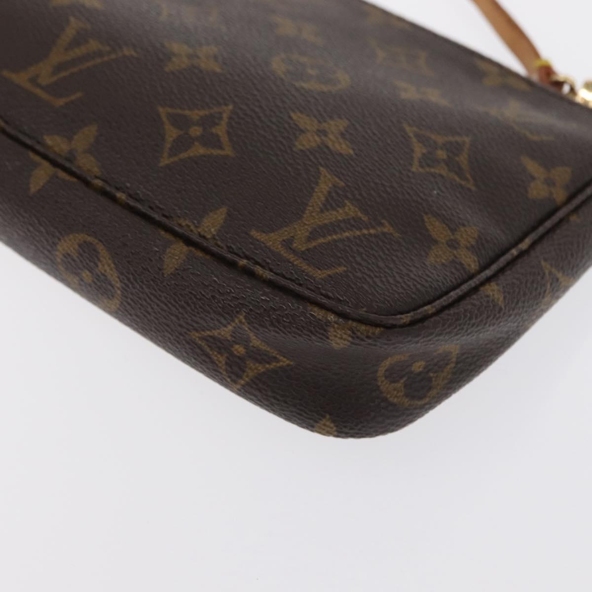 LOUIS VUITTON Monogram Pochette Accessoires Pouch M51980 LV Auth BA9476