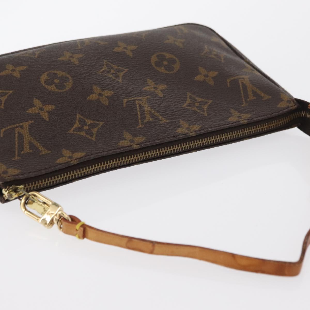 LOUIS VUITTON Monogram Pochette Accessoires Pouch M51980 LV Auth BA9476