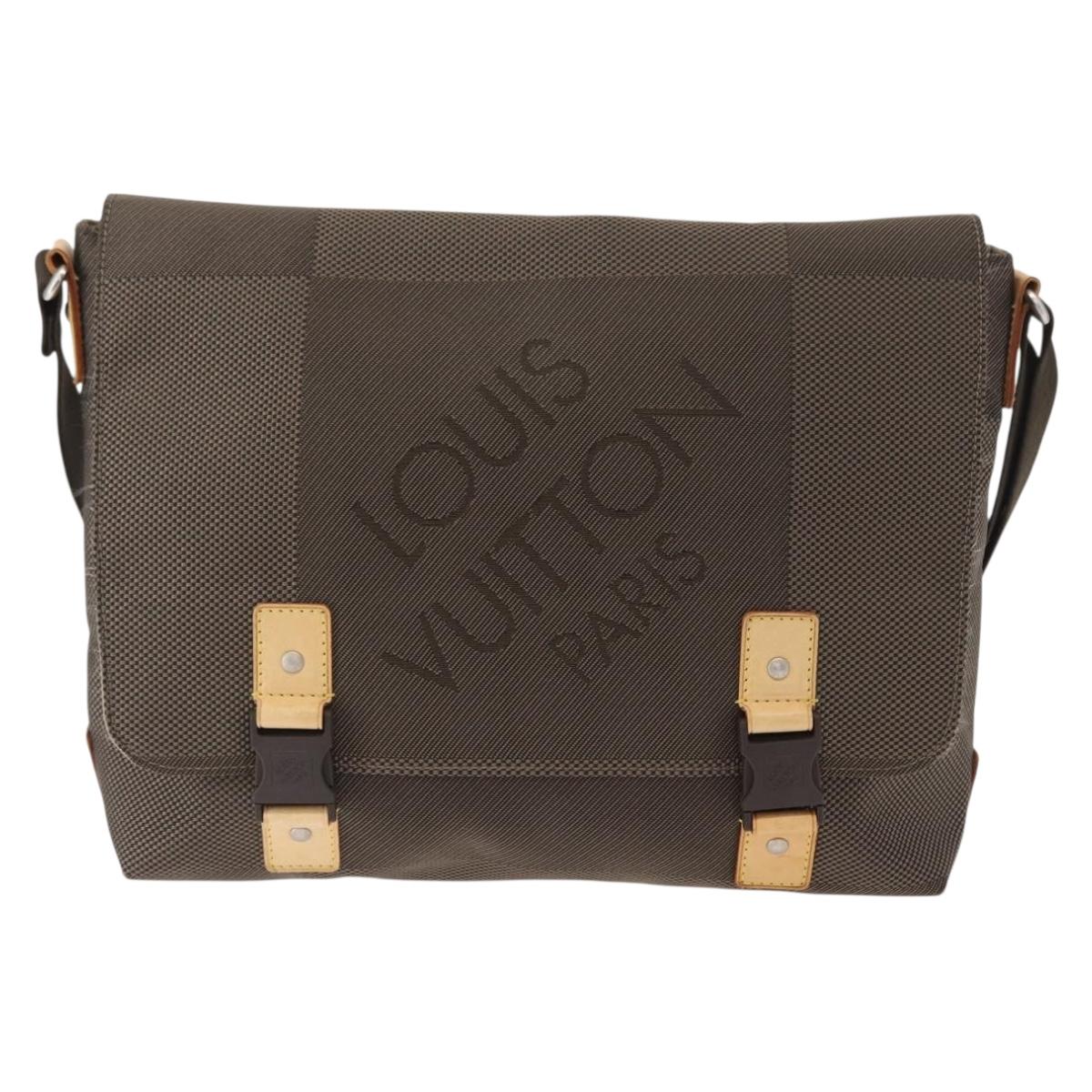 LOUIS VUITTON Damier Geant Roux Shoulder Bag Tail M93077 LV Auth BA9478