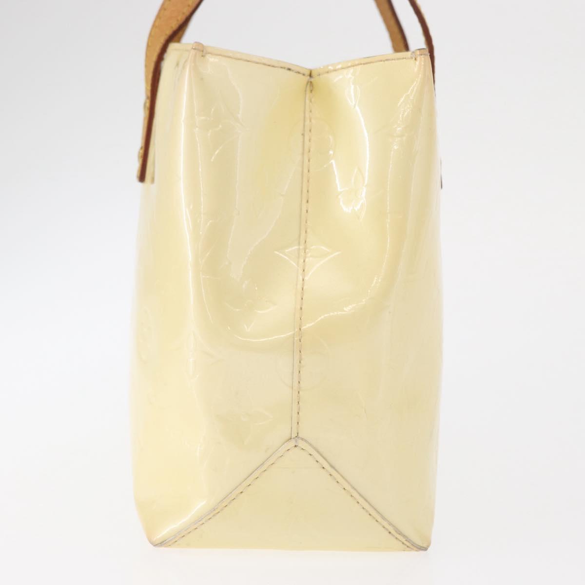 LOUIS VUITTON Monogram Vernis Reade PM Hand Bag Perle M91336 LV Auth BA9479