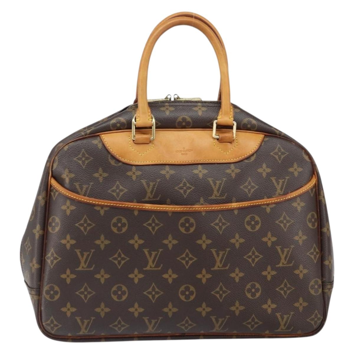 LOUIS VUITTON Monogram Deauville Hand Bag M47270 LV Auth BA9491