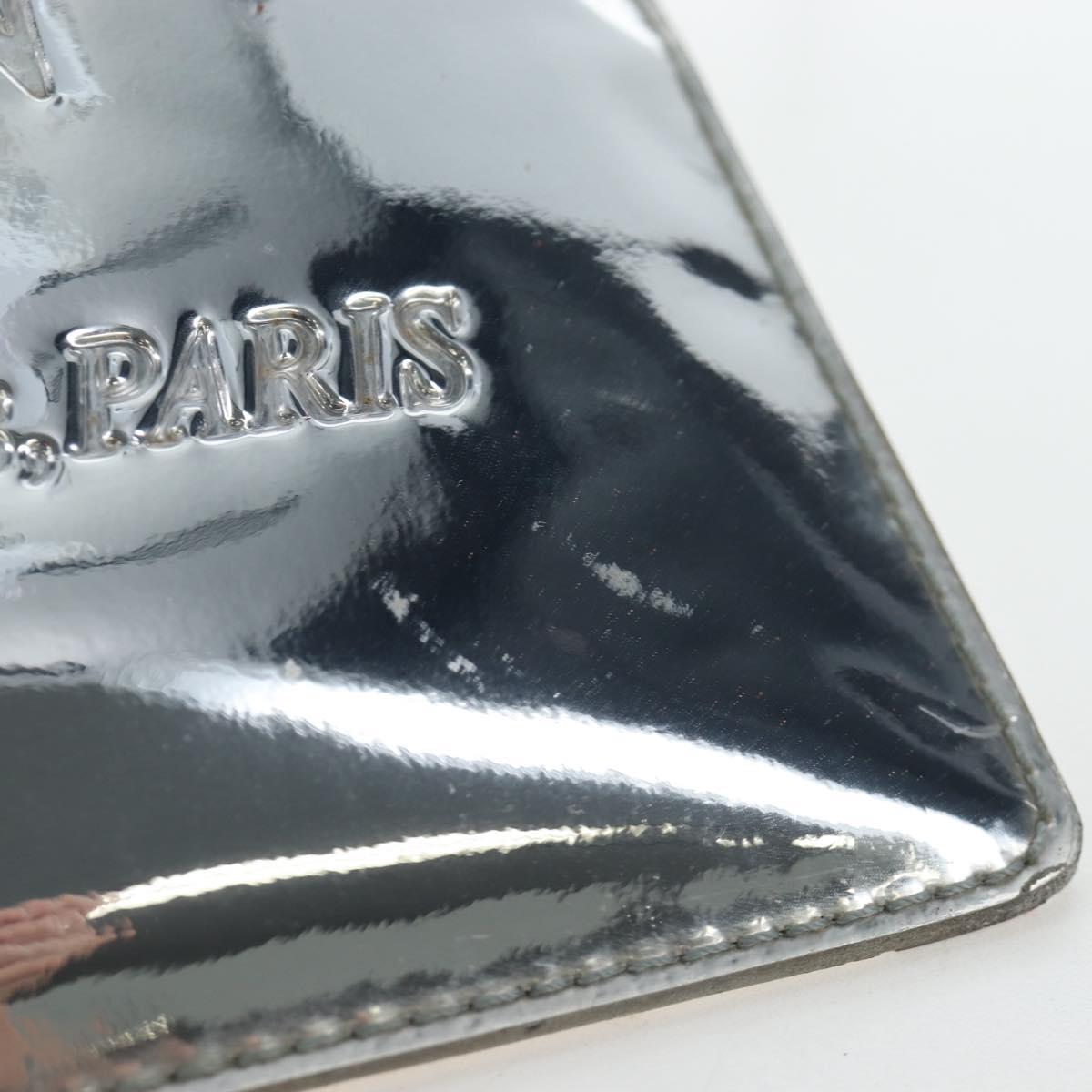 LOUIS VUITTON Monogram Miroir Pochette Platt Pouch Silver M95277 LV Auth BA9494