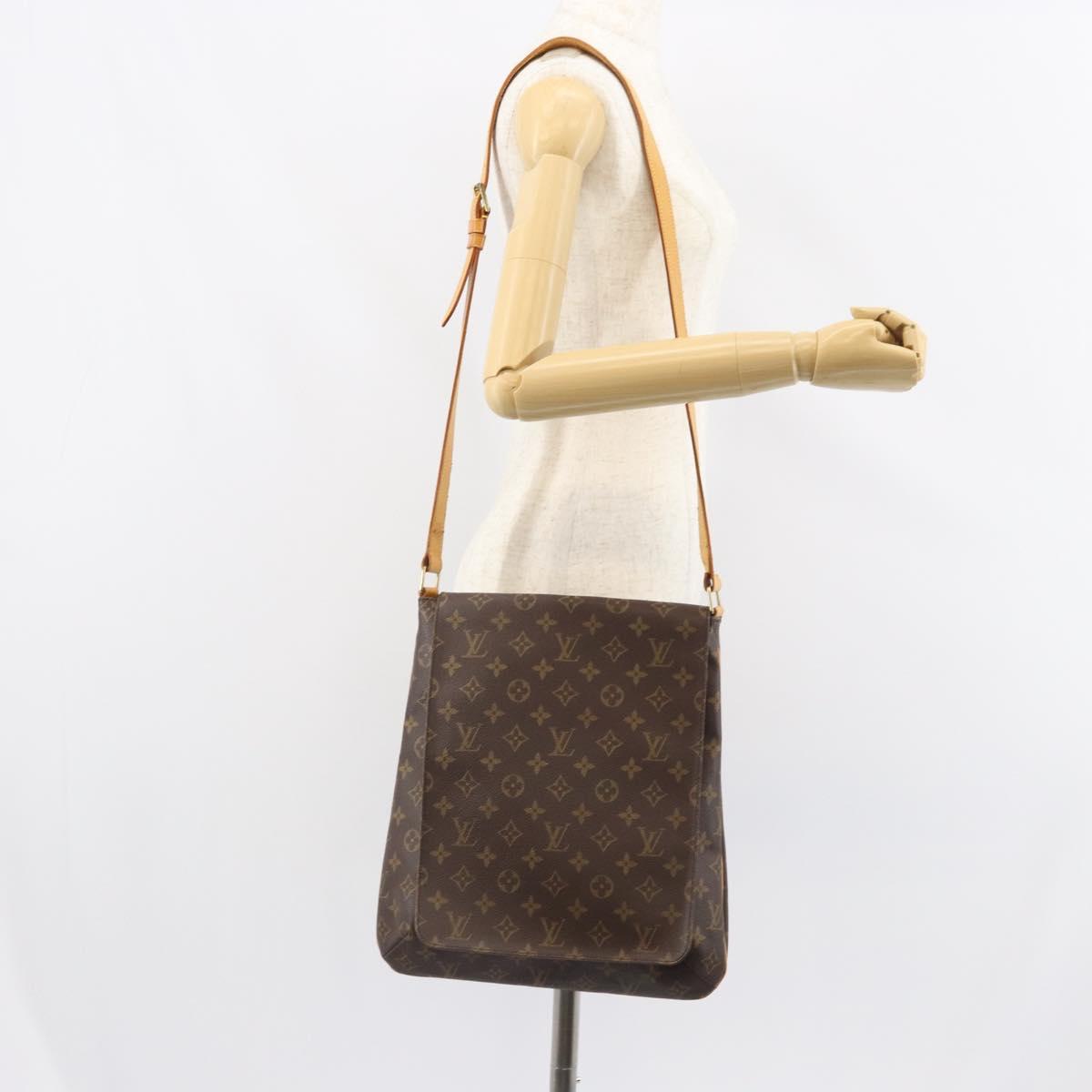 LOUIS VUITTON Monogram Musette Shoulder Bag M51256 LV Auth BA9497