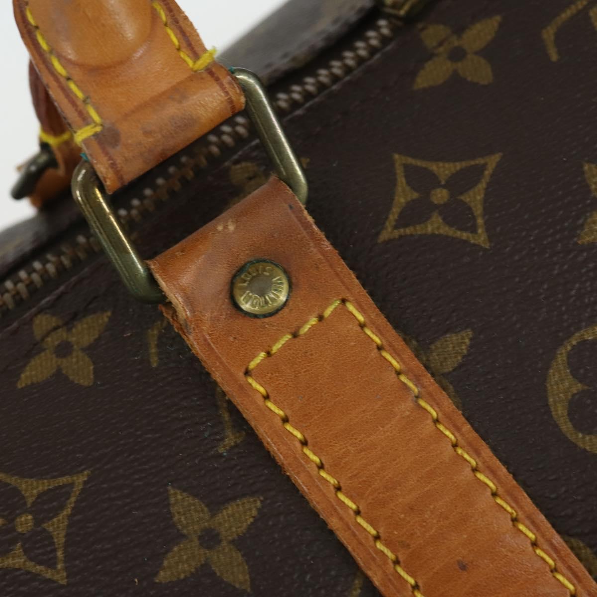 LOUIS VUITTON Monogram Keepall 60 Boston Bag M41422 LV Auth BA9498