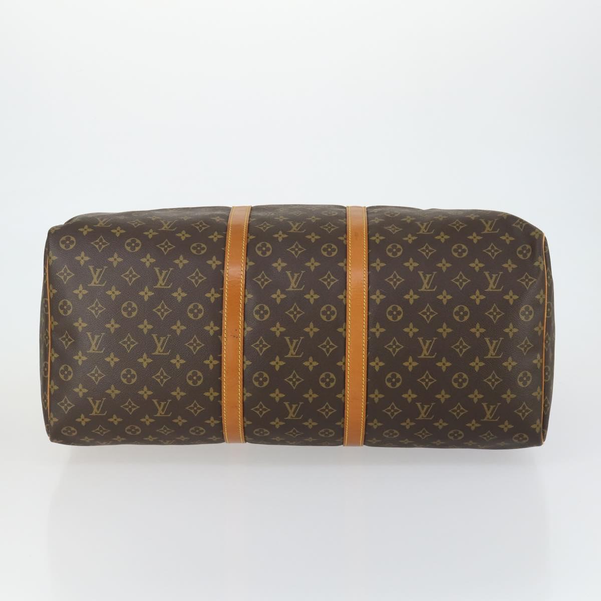 LOUIS VUITTON Monogram Keepall 60 Boston Bag M41422 LV Auth BA9498