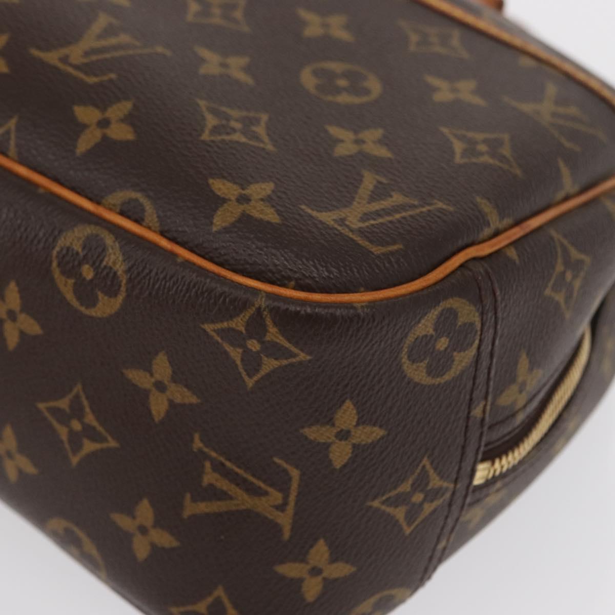 LOUIS VUITTON Monogram Trouville Hand Bag M42228 LV Auth BA9502