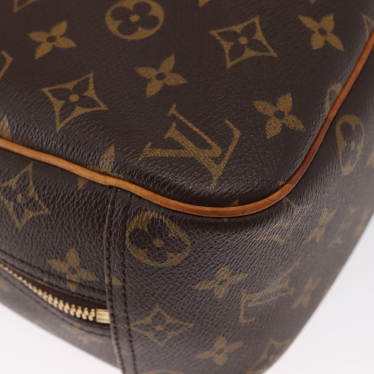LOUIS VUITTON Monogram Trouville Hand Bag M42228 LV Auth BA9502