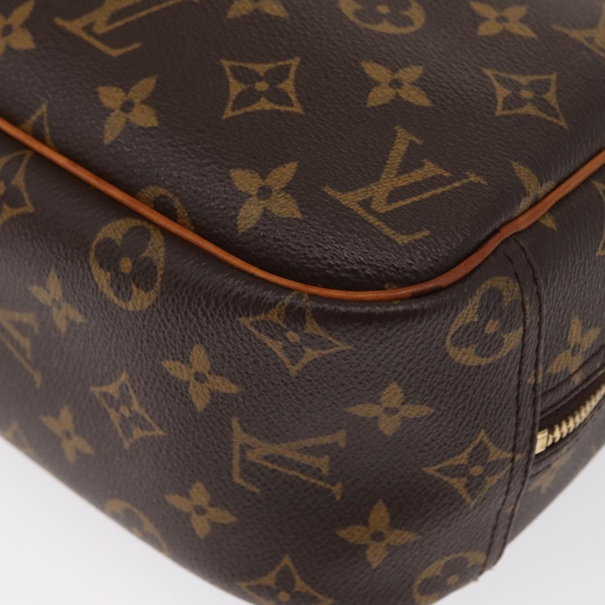 LOUIS VUITTON Monogram Trouville Hand Bag M42228 LV Auth BA9502