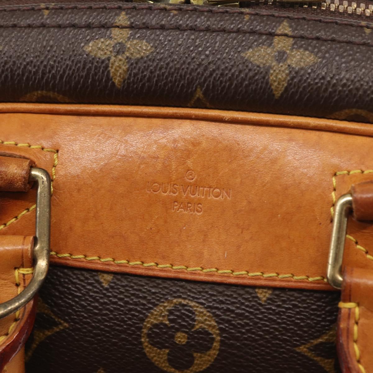 LOUIS VUITTON Monogram Trouville Hand Bag M42228 LV Auth BA9502