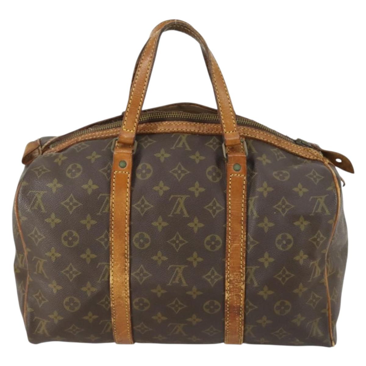LOUIS VUITTON Monogram Sac Souple 35 Boston Bag M41626 LV Auth BA9507
