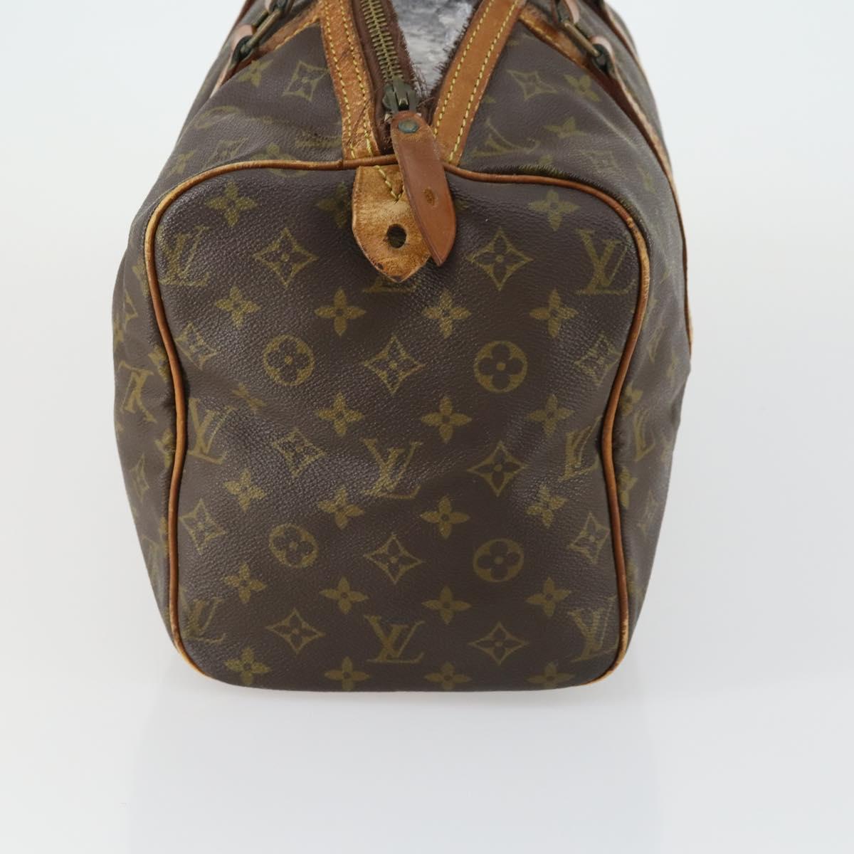 LOUIS VUITTON Monogram Sac Souple 35 Boston Bag M41626 LV Auth BA9507