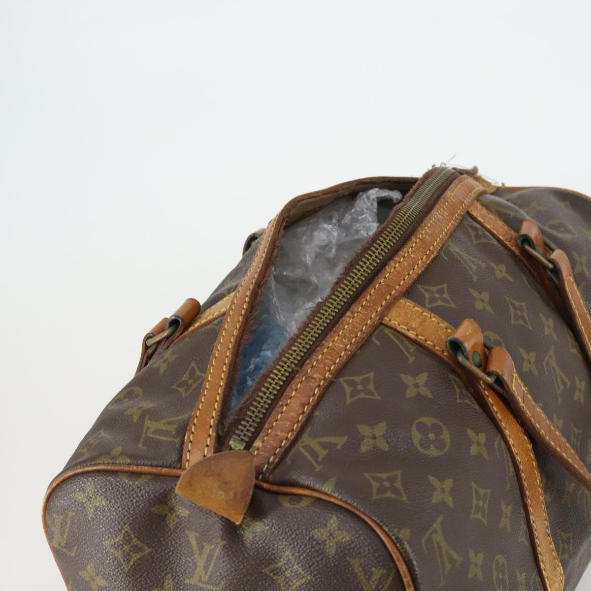 LOUIS VUITTON Monogram Sac Souple 35 Boston Bag M41626 LV Auth BA9507