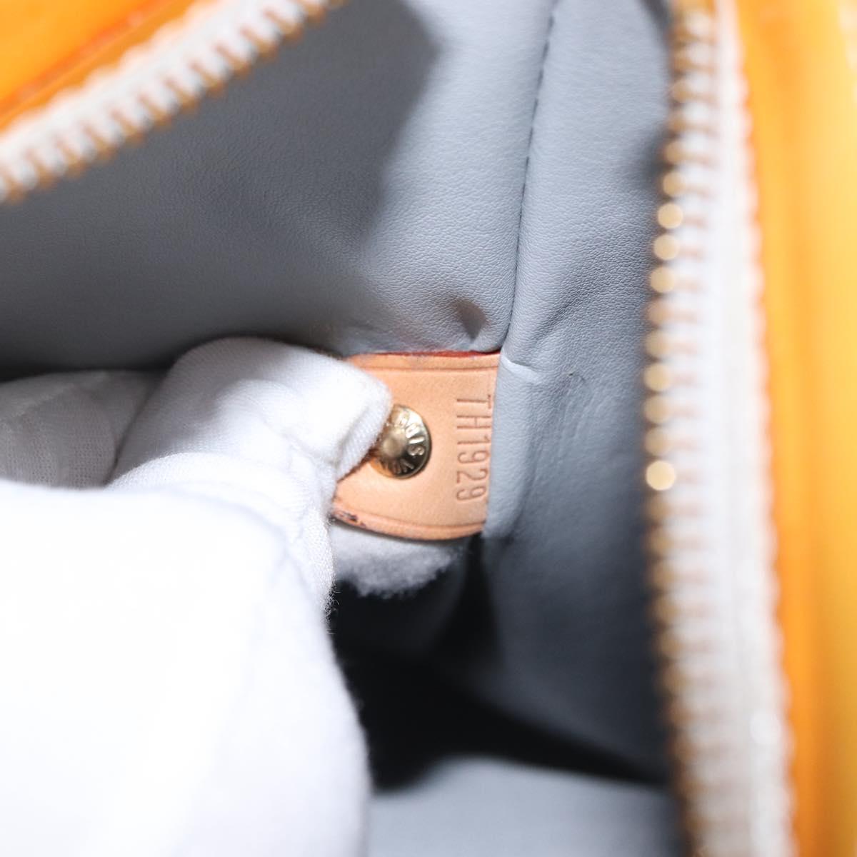 LOUIS VUITTON Monogram Vernis Houston Hand Bag Gris M91053 LV Auth BA9521
