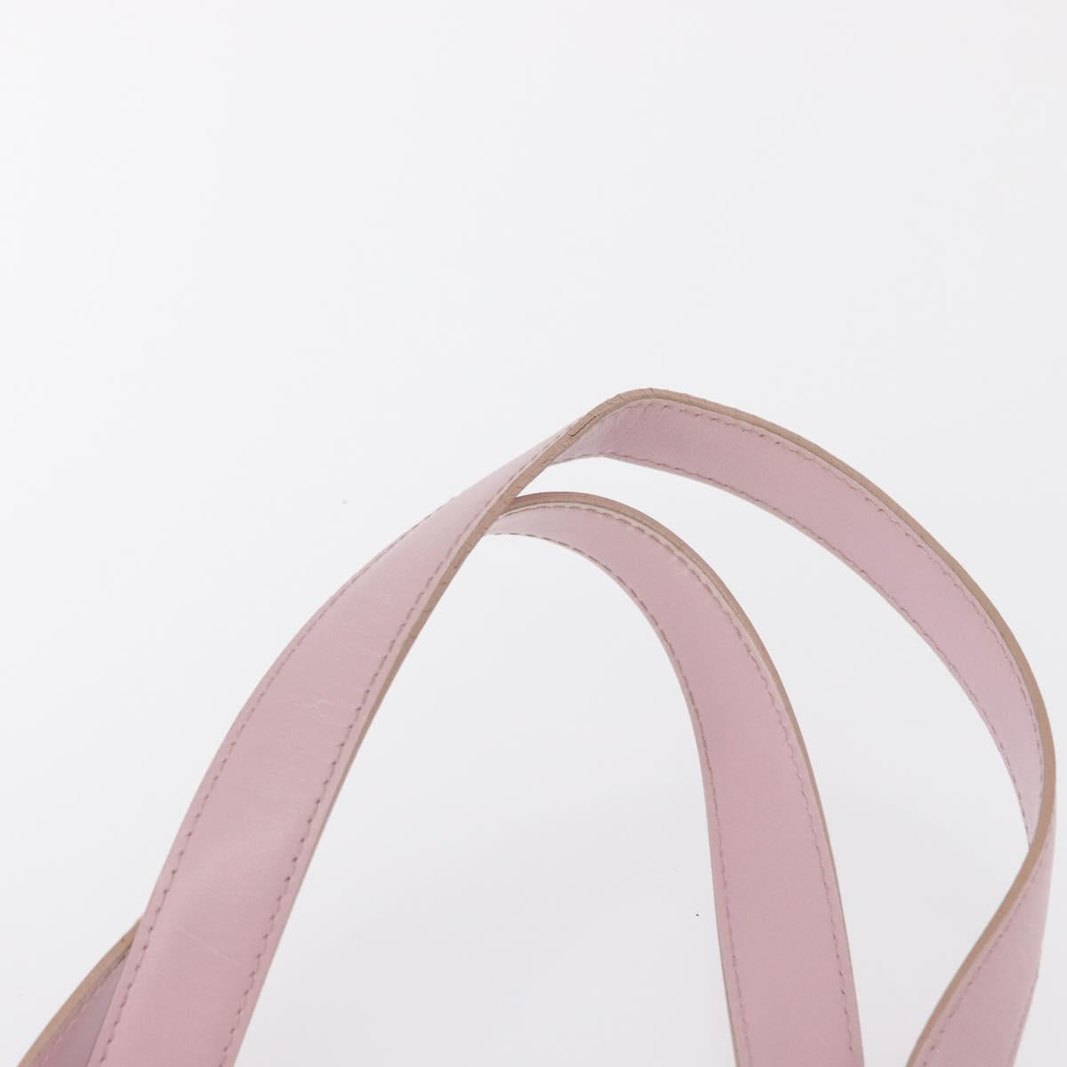 CHANEL New Travel line Tote Bag Nylon Pink Gold CC Auth BA9530