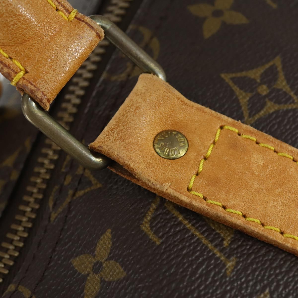 LOUIS VUITTON Monogram Keepall 55 Boston Bag M41424 LV Auth BA9533