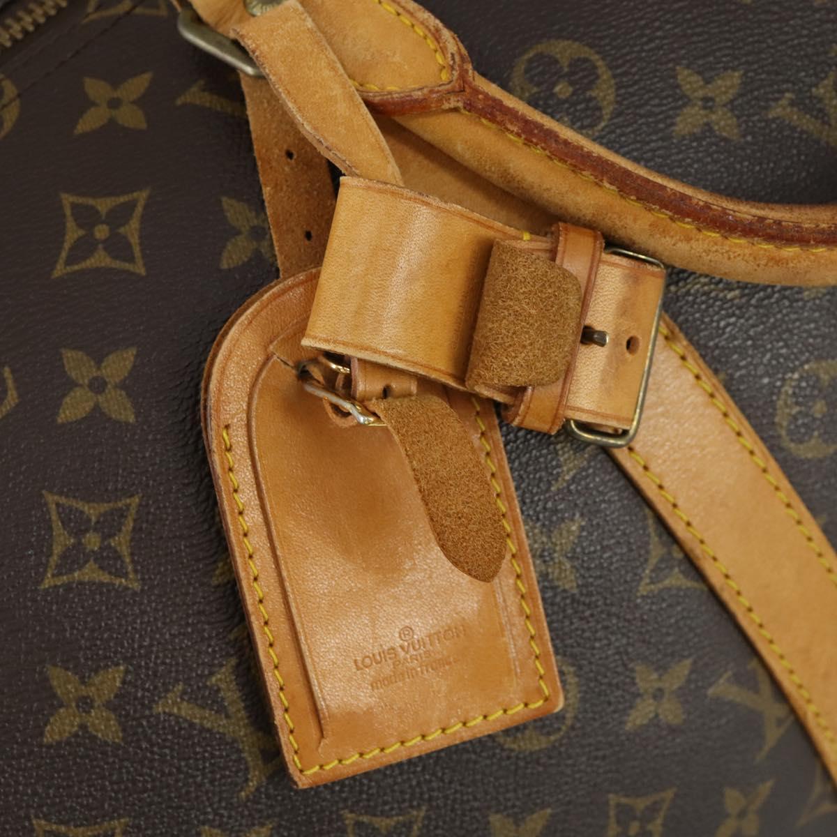 LOUIS VUITTON Monogram Keepall 55 Boston Bag M41424 LV Auth BA9533