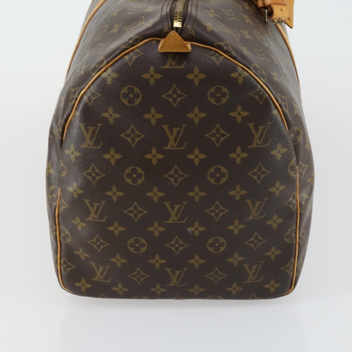 LOUIS VUITTON Monogram Keepall 55 Boston Bag M41424 LV Auth BA9533