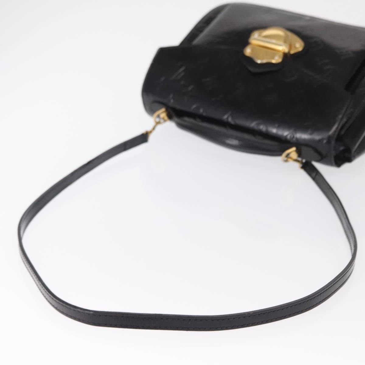 LOUIS VUITTON Monogram Vernis Mirada Hand Bag 2way Noir Manetic LV Auth BA9536
