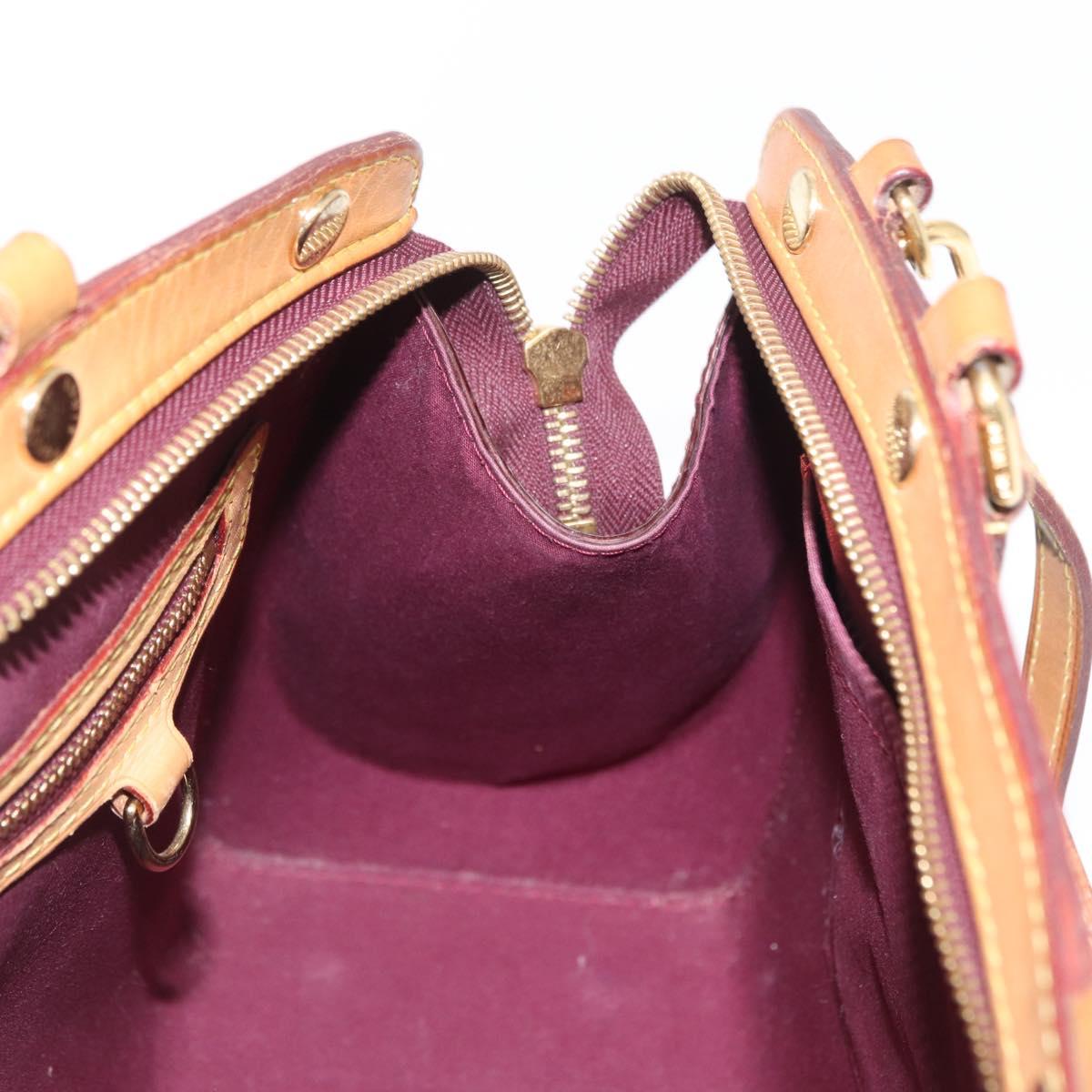 LOUIS VUITTON Vernis Blair MM Hand Bag 2way Rose Andian M91798 LV Auth BA9550