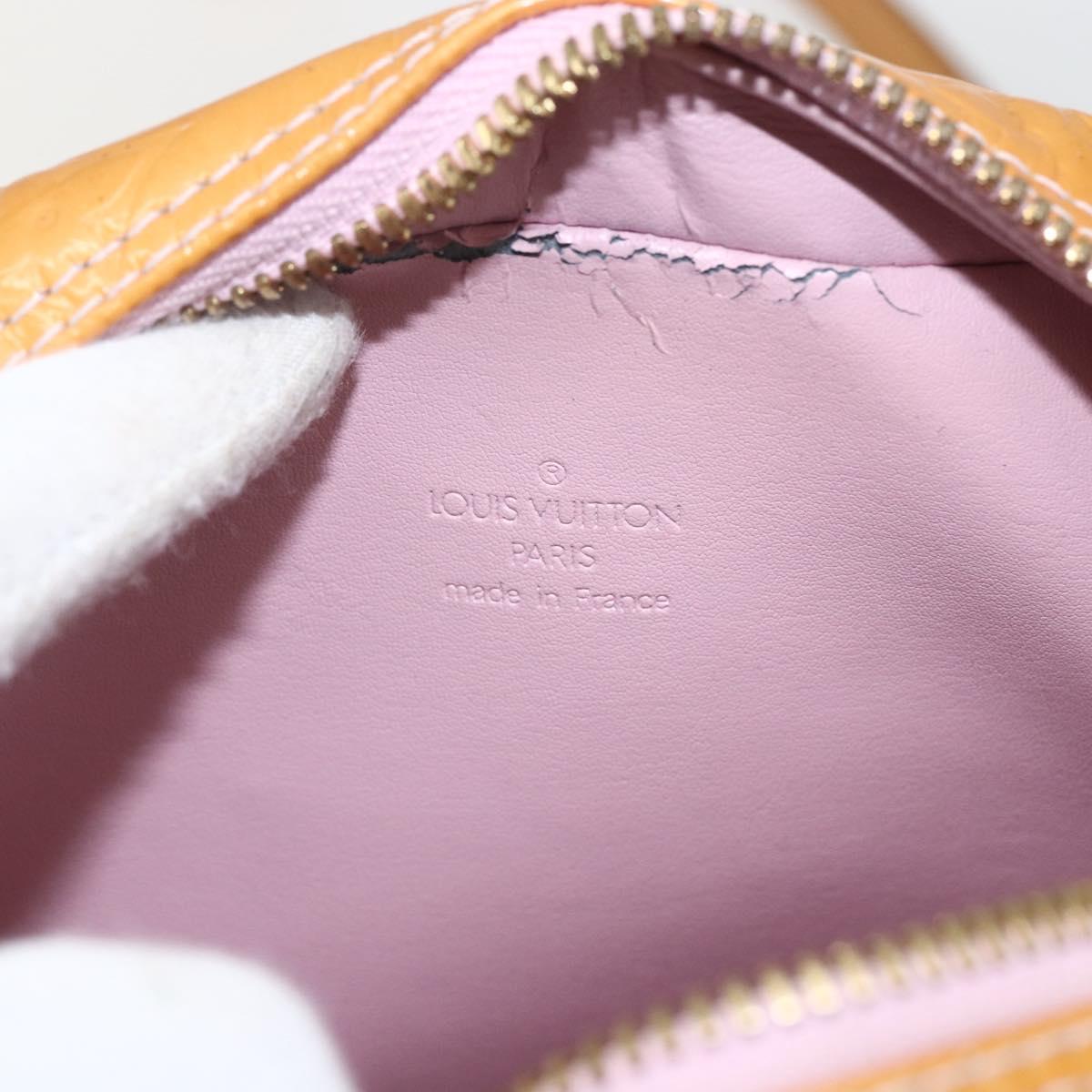 LOUIS VUITTON Monogram Vernis Wooster Bag Marshmallow Pink M91037 LV Auth BA9557