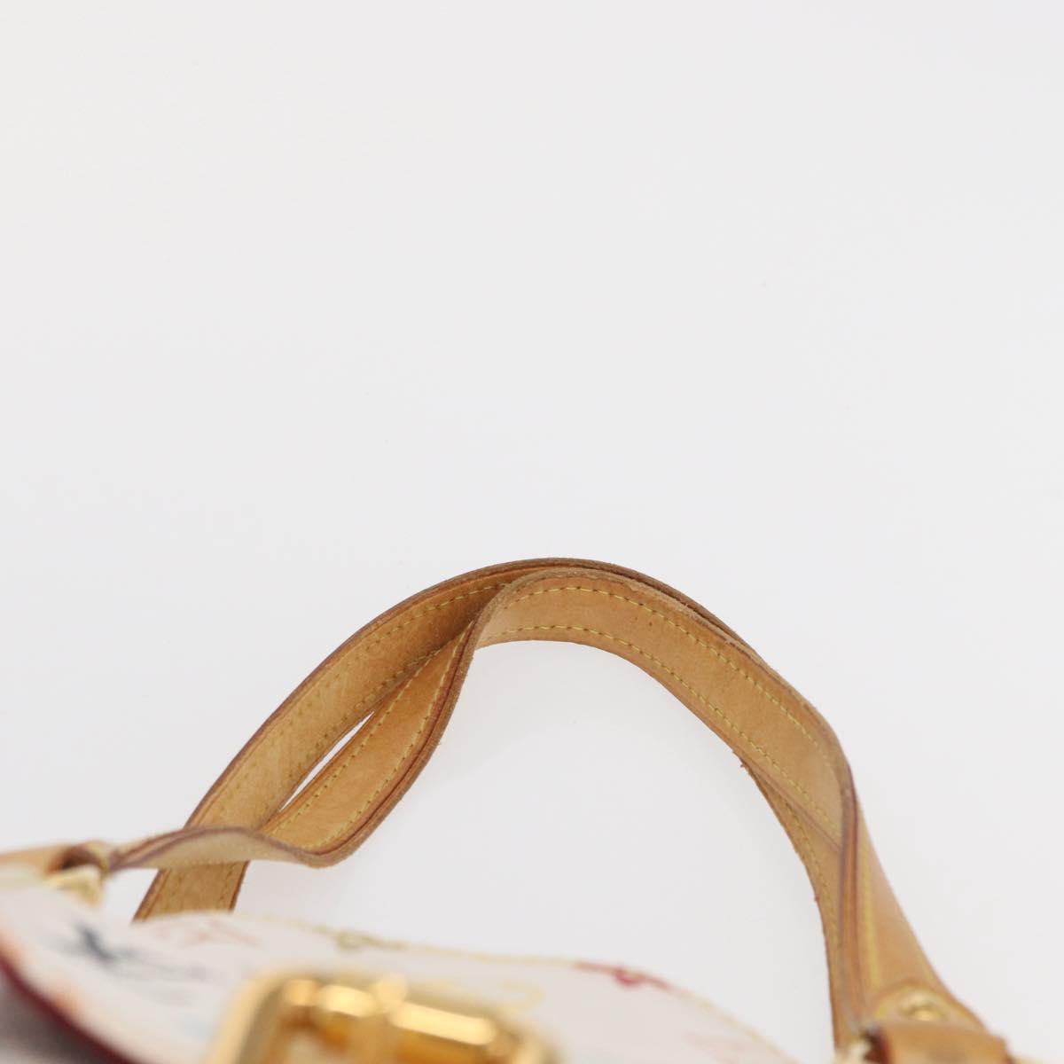 LOUIS VUITTON Monogram Multicolor Aurelia MM Tote Bag White M40094 Auth BA9560
