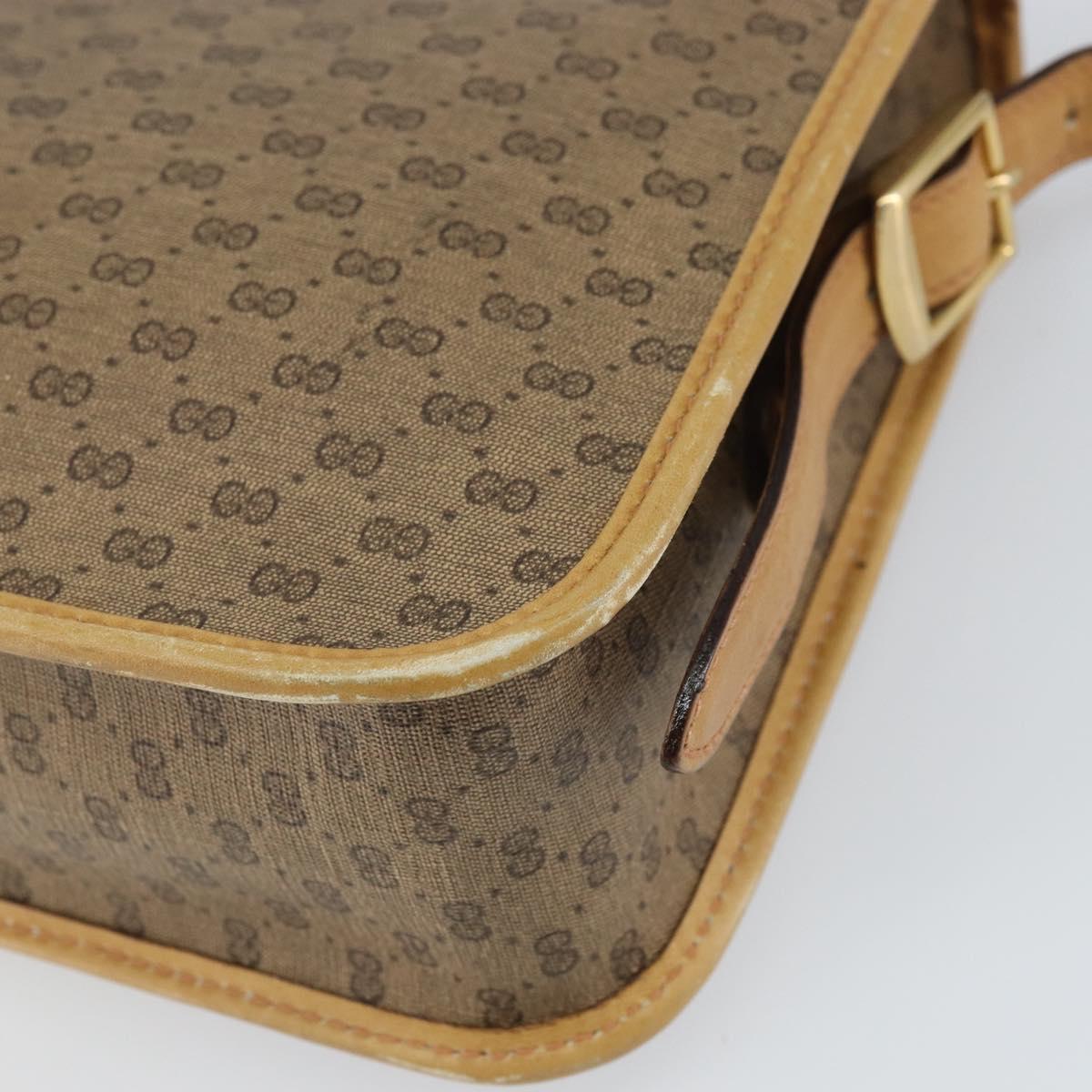 GUCCI GG Supreme Shoulder Bag PVC Beige 001 067 0115 Auth BA9569