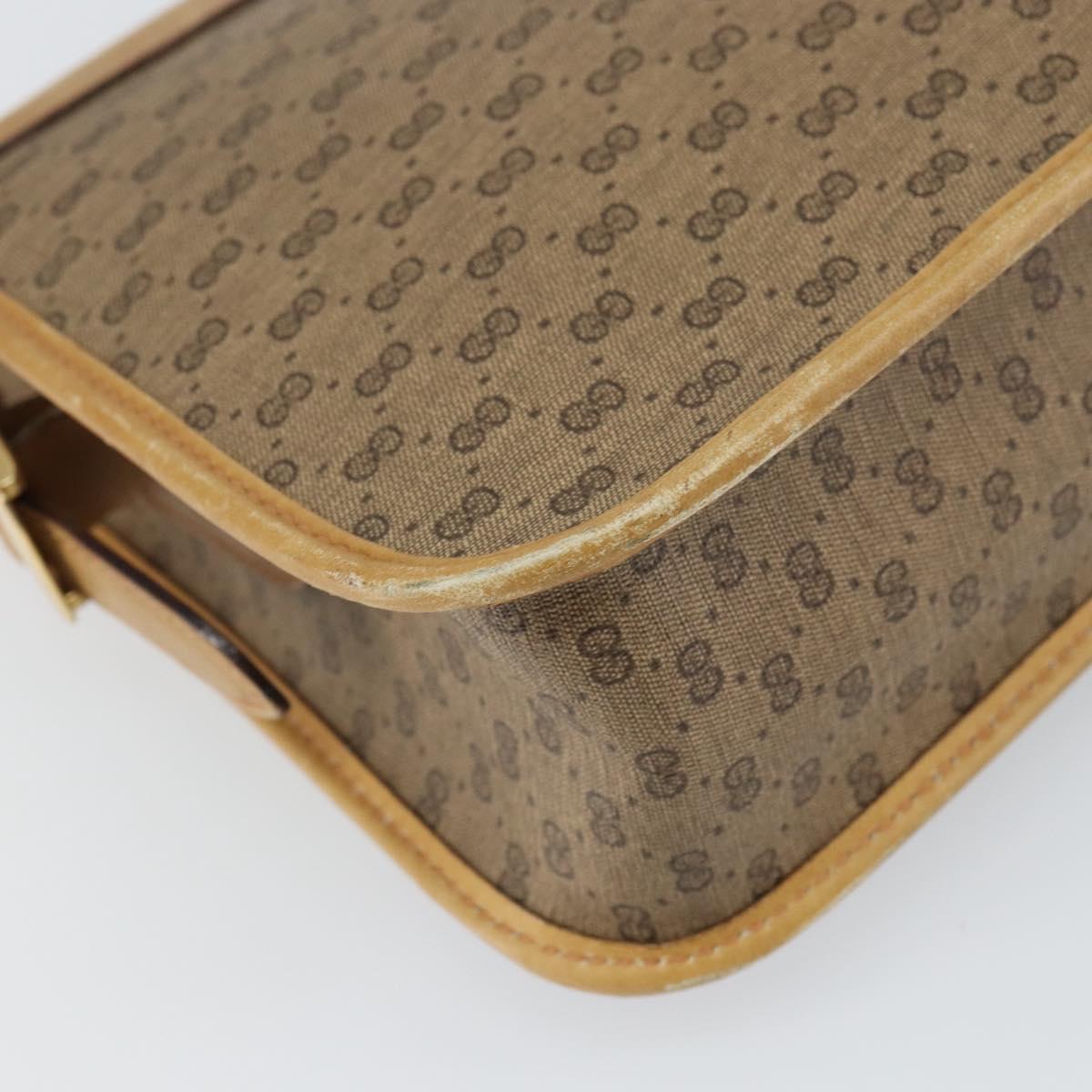 GUCCI GG Supreme Shoulder Bag PVC Beige 001 067 0115 Auth BA9569