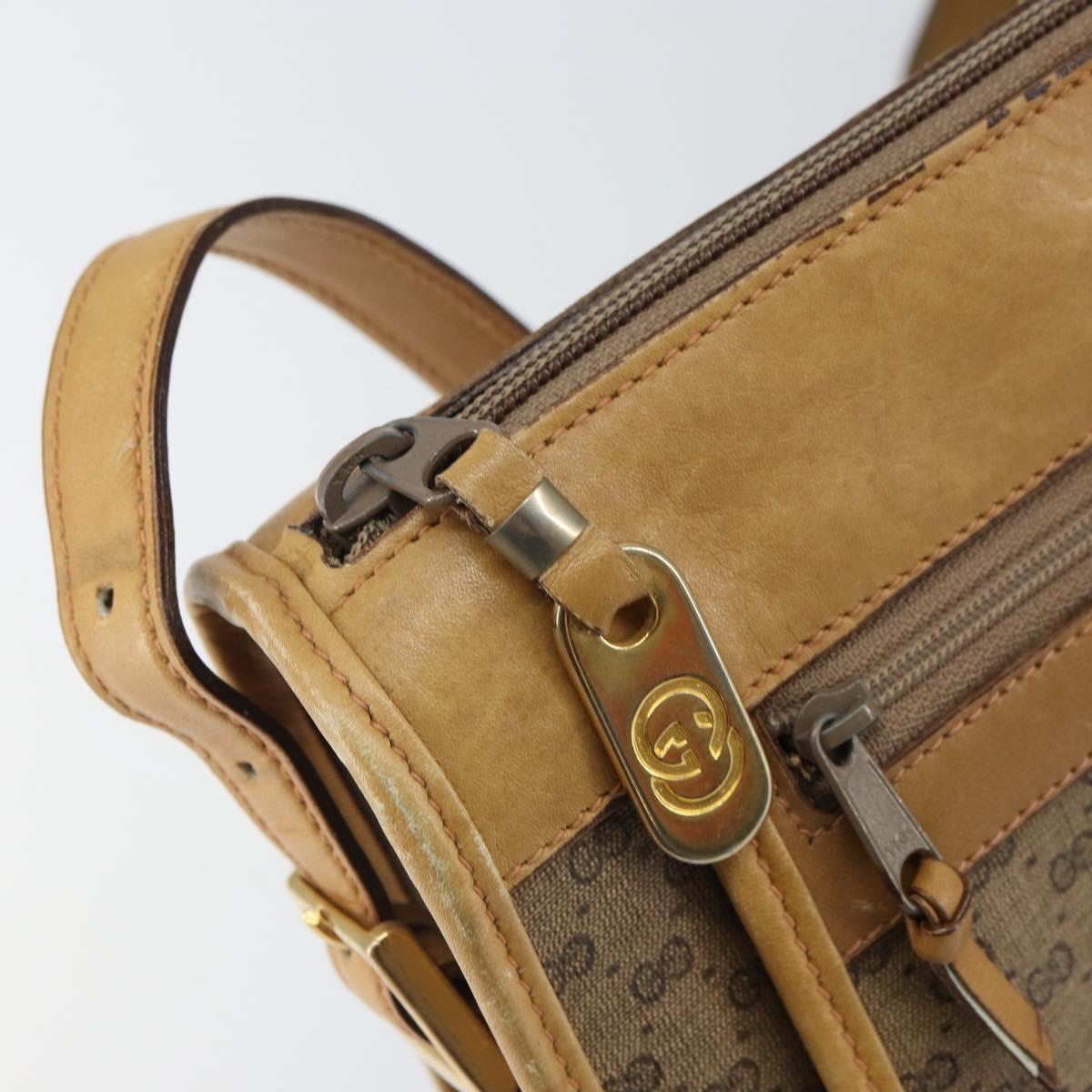 GUCCI GG Supreme Shoulder Bag PVC Beige 001 067 0115 Auth BA9569
