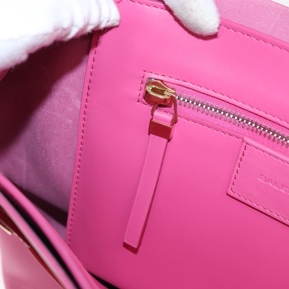 BALENCIAGA Tote Bag Leather Pink Gold 309658 Auth BA9574