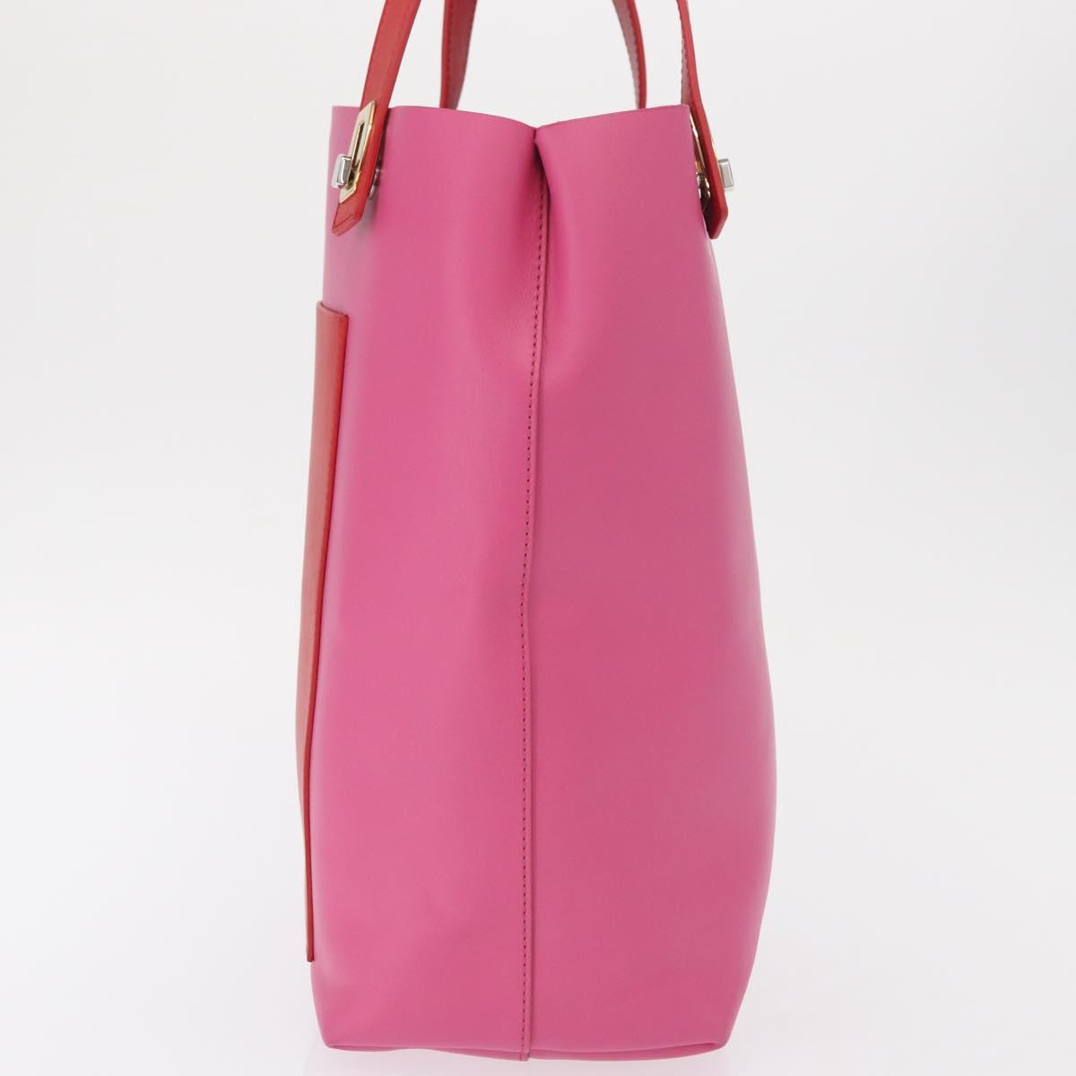 BALENCIAGA Tote Bag Leather Pink Gold 309658 Auth BA9574
