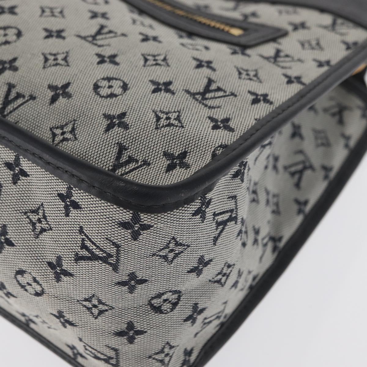 LOUIS VUITTON Monogram Mini Sac Catline Tote Bag Navy M92325 LV Auth BA9588