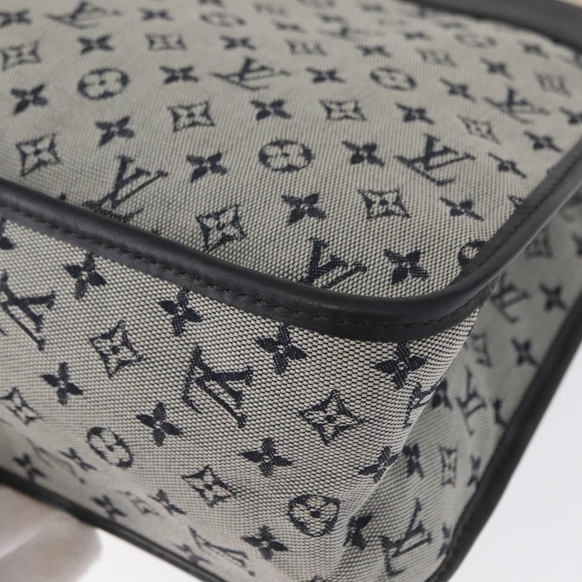 LOUIS VUITTON Monogram Mini Sac Catline Tote Bag Navy M92325 LV Auth BA9588