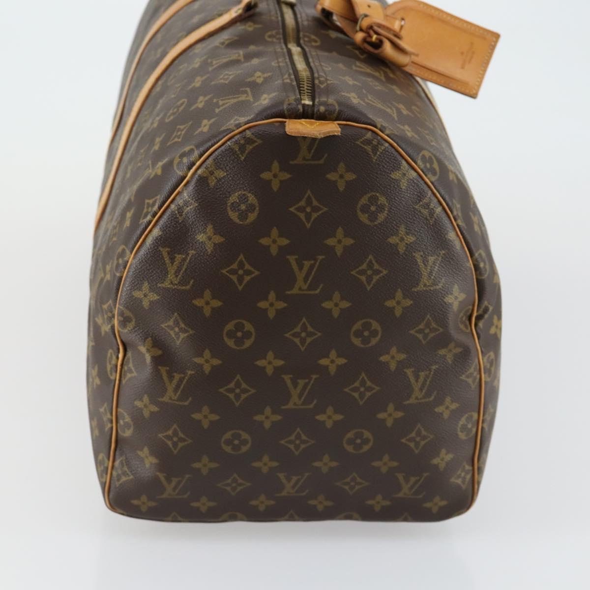 LOUIS VUITTON Monogram Keepall 55 Boston Bag M41424 LV Auth BA9594