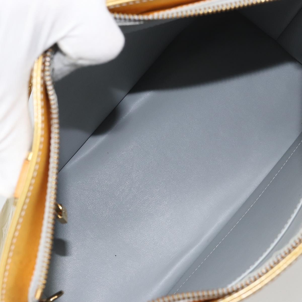 LOUIS VUITTON Monogram Vernis Houston Hand Bag Gris M91053 LV Auth BA9595